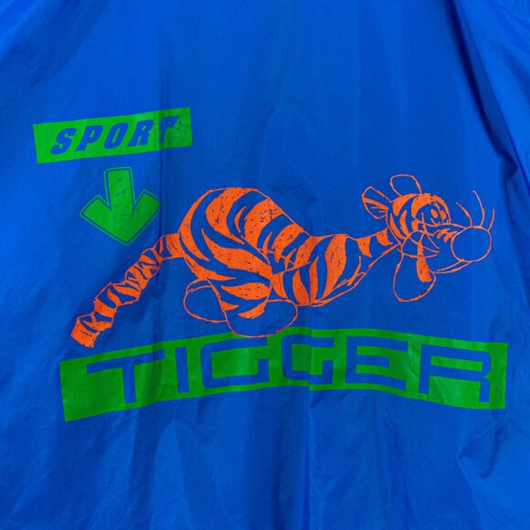 Disney Winnie the Pooh Tigger Sport Windbreaker Anorak XL VTG 90s Cartoon Retro - Picture 3 of 8